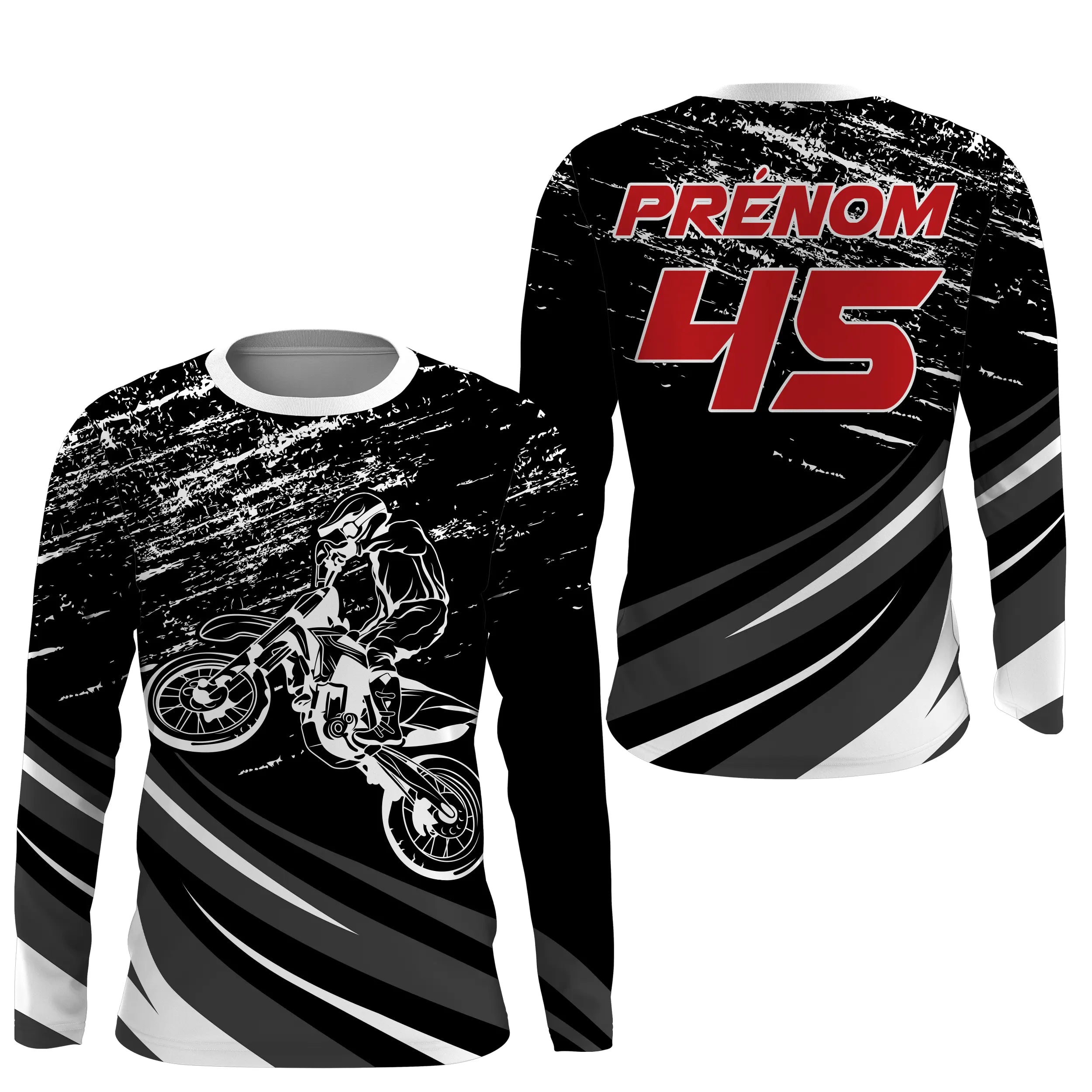 Maillot Cross UPF Personnalisé, MX Tout-Terrain, Dirt Bike, Cadeau Original Fan De Moto - CT17122241