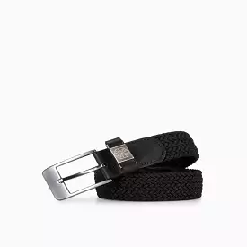 Men's Elasticated Braided Belt, Black