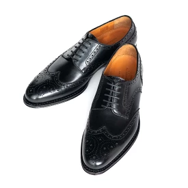 Men's Full Brogue Derby / Black 98755