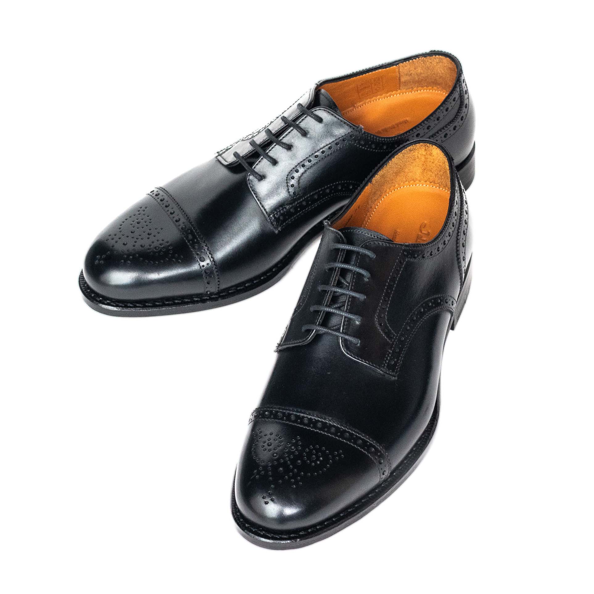 Men's Half Brogue Derby / Black 98846