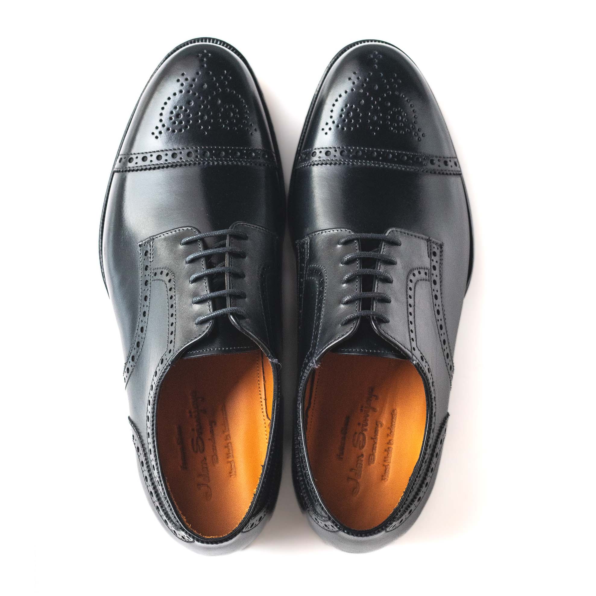 Men's Half Brogue Derby / Black 98846