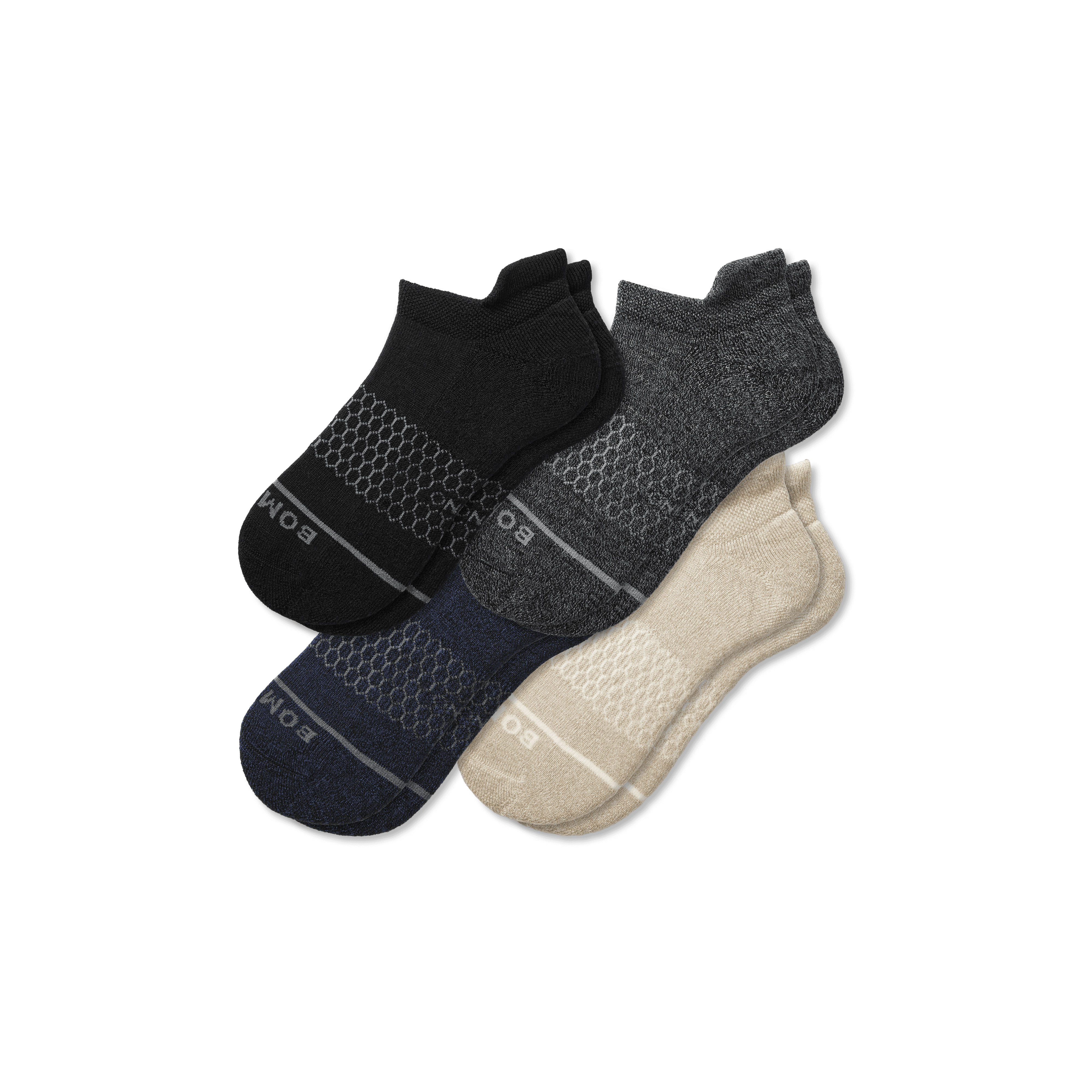 Men's Merino Wool Blend Ankle Sock 4-Pack