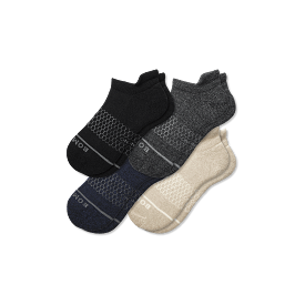 Men's Merino Wool Blend Ankle Sock 4-Pack