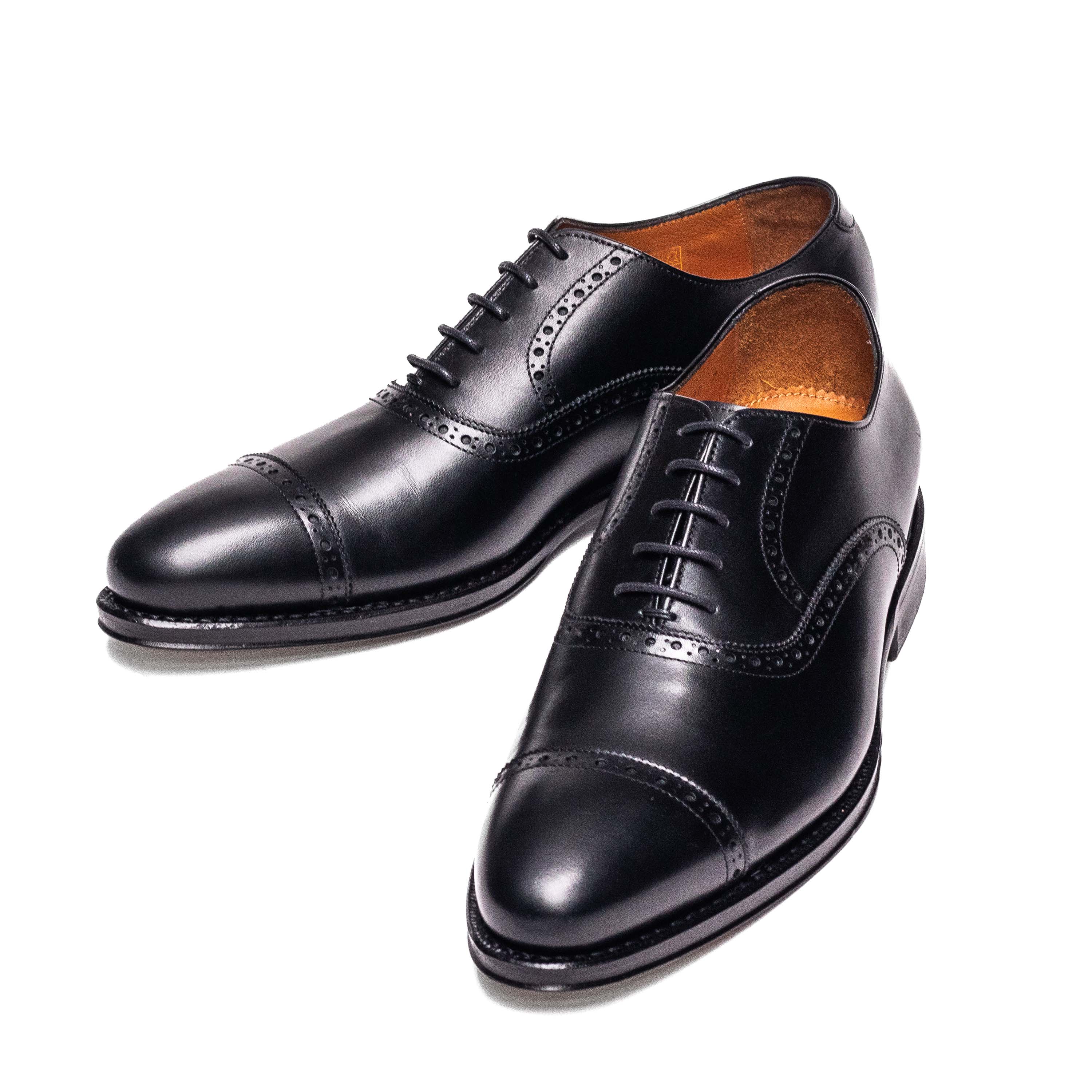 Men's Quarter Brogue Oxford / Black Calf 98409