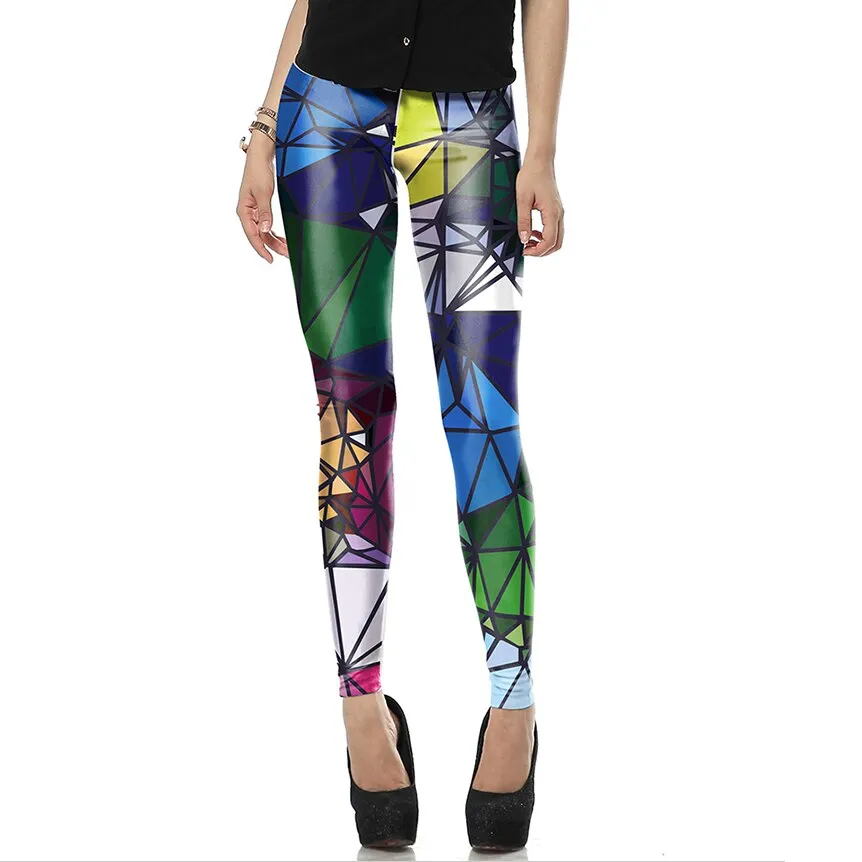 Multicolor Mandala Woman Leggings For Fitness Sporting Pants High Elastic Leggins Workout Mid Waist Legin