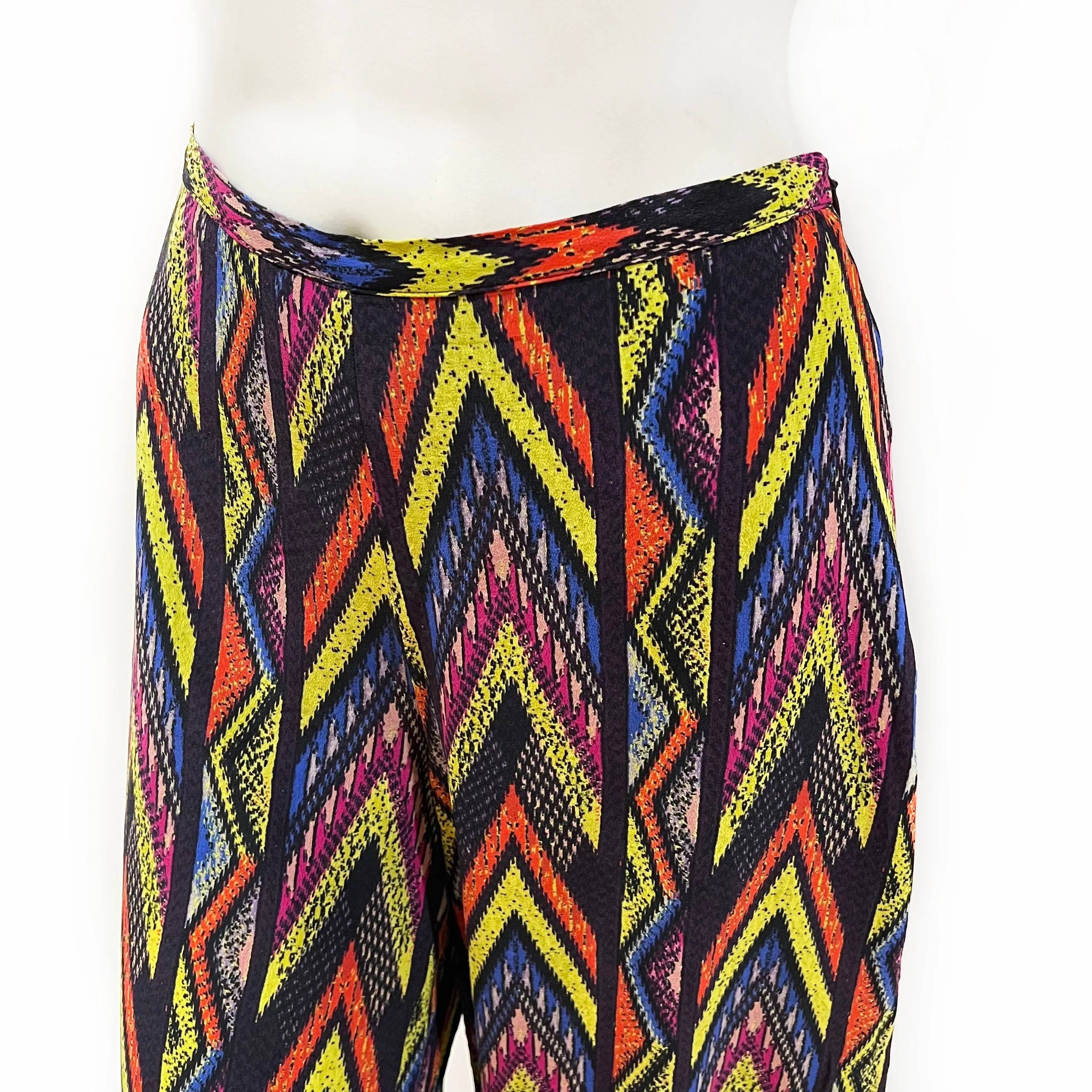 Multicolor Wide Leg Pants