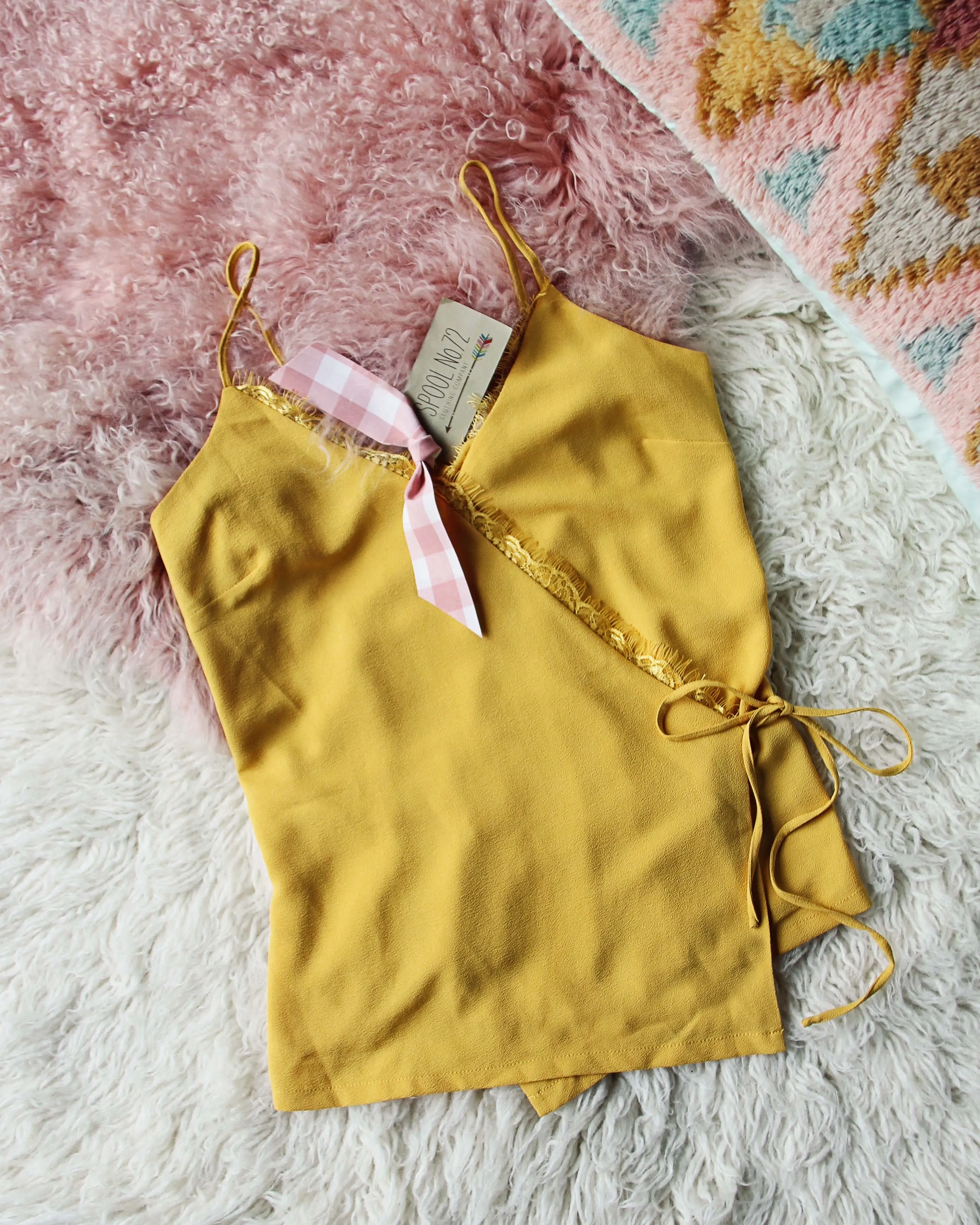 Mustard Wrap Cami