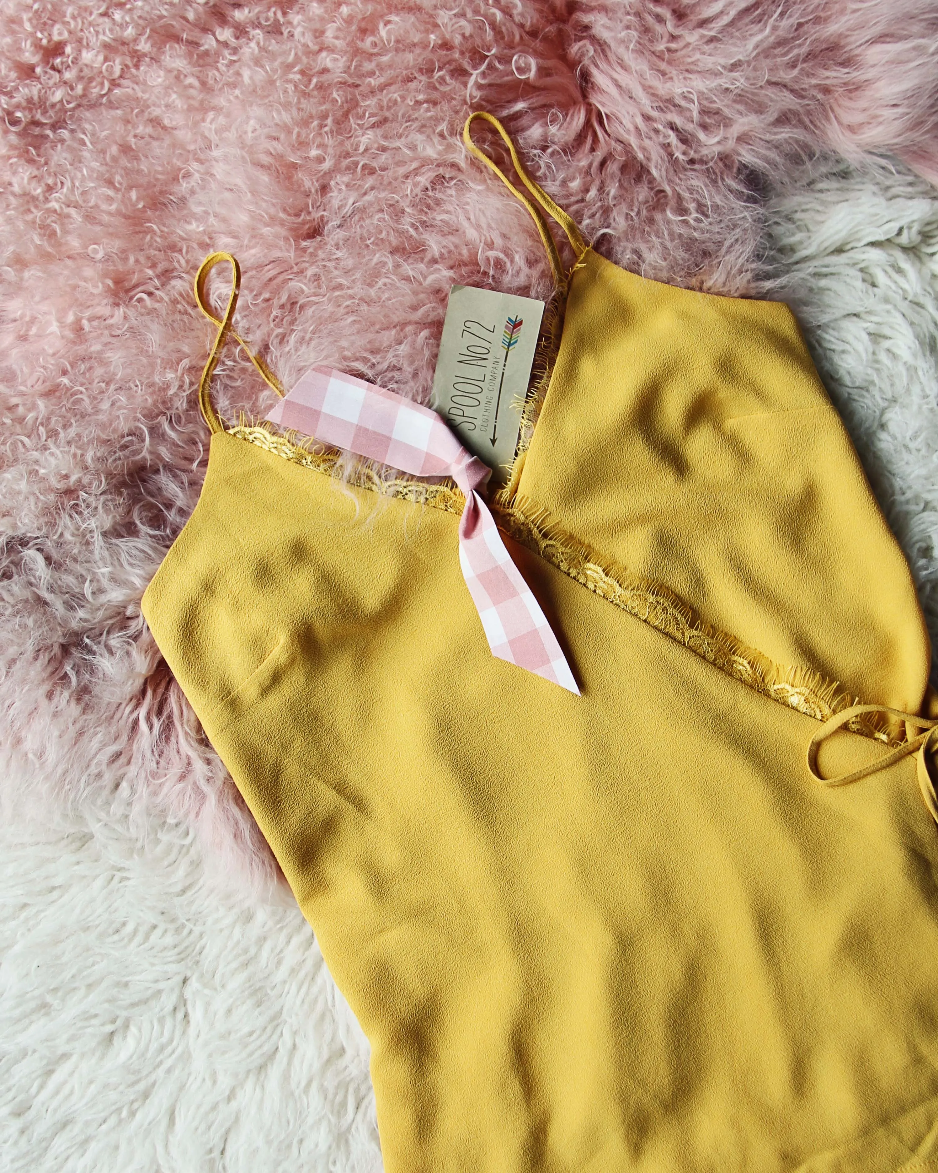 Mustard Wrap Cami