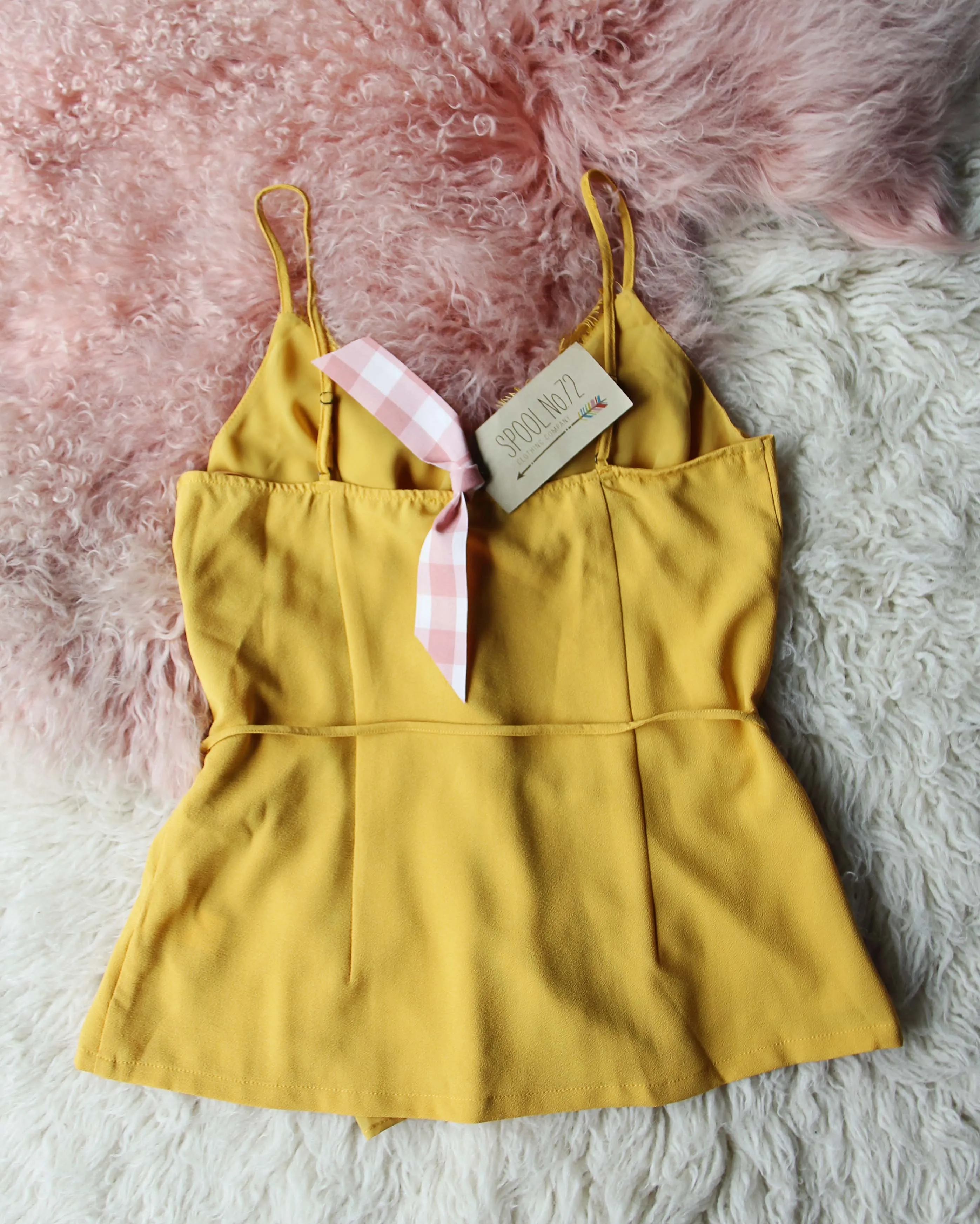 Mustard Wrap Cami