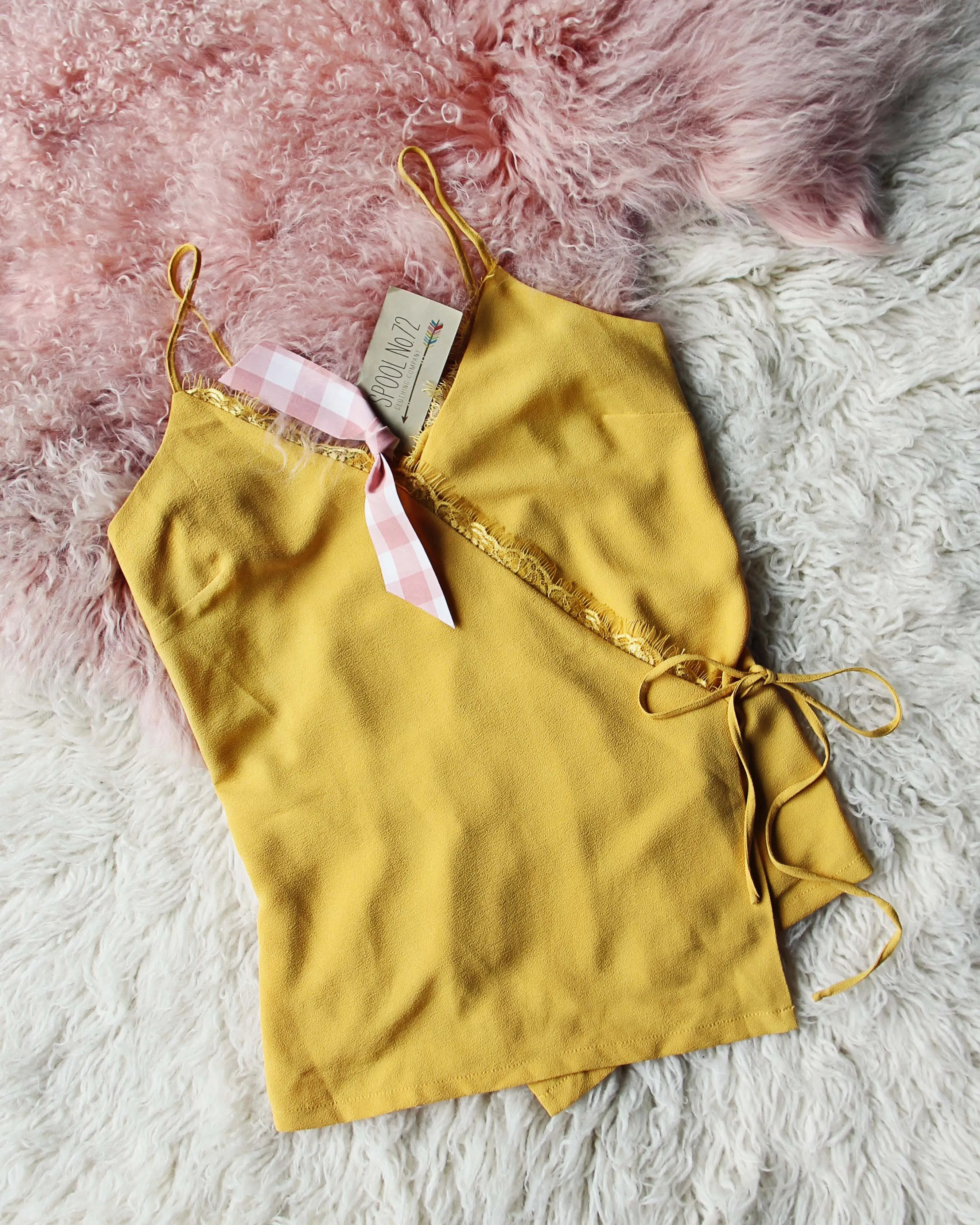 Mustard Wrap Cami