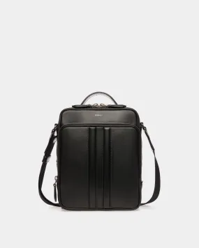 Mythos Crossbody Bag In Black Recycled Leather