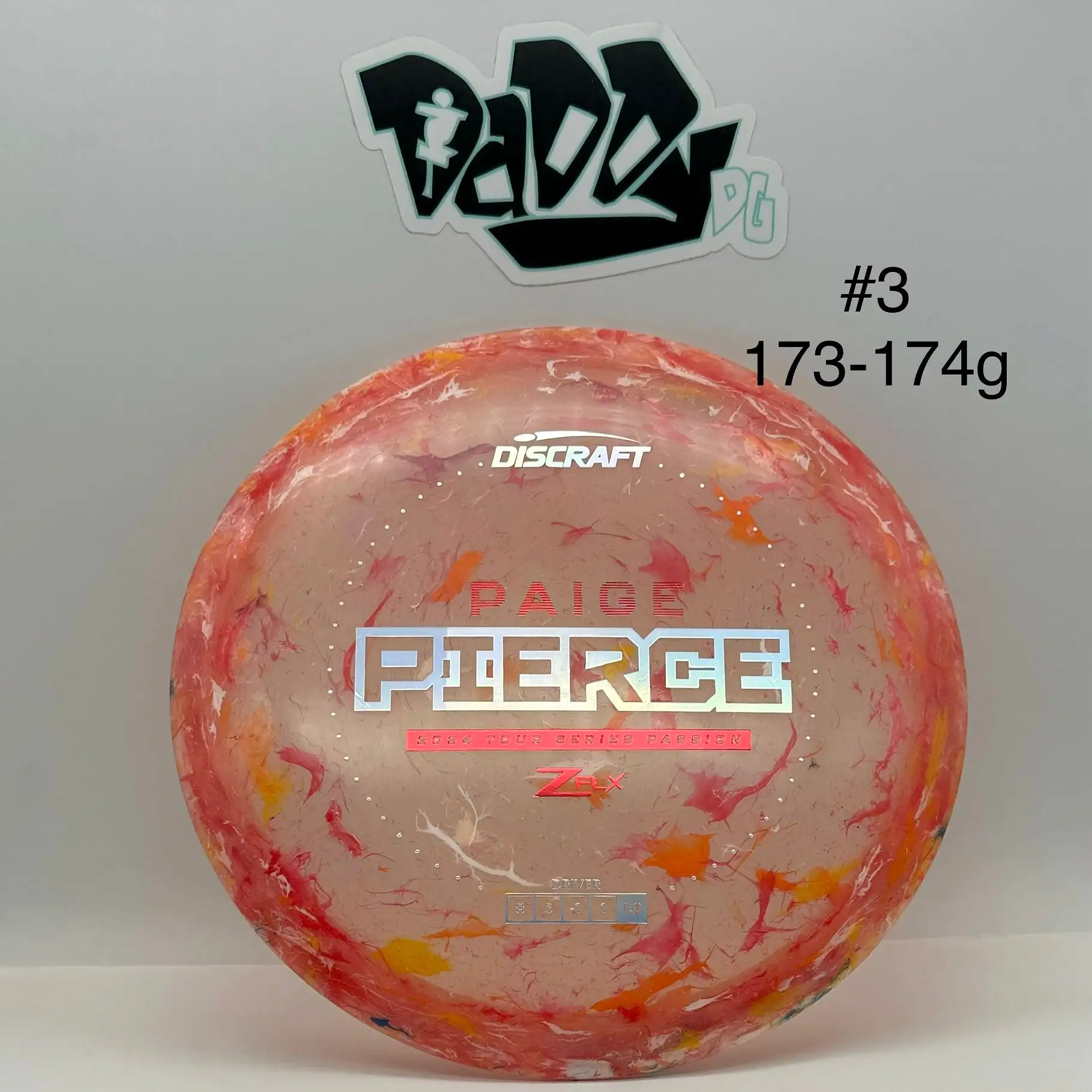 ****NEW Discraft Jawbreaker Z-Line Flx Passion 2024 Paige Pierce Tour Series Fairway Driver