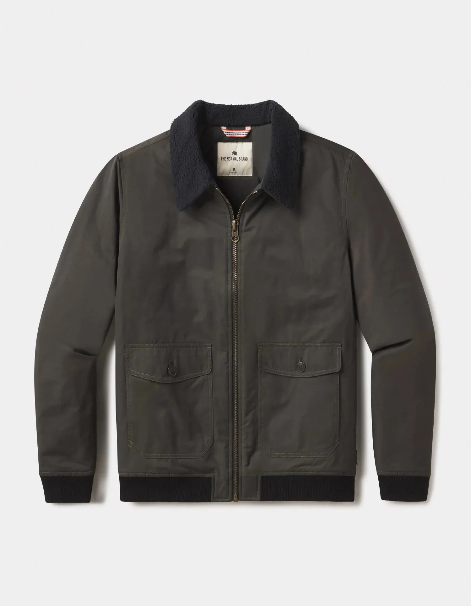 Normal Brand Sherpa Trim Flight Jacket