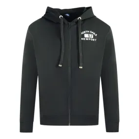 North Sails Logo Black Zip Sweater Jacket