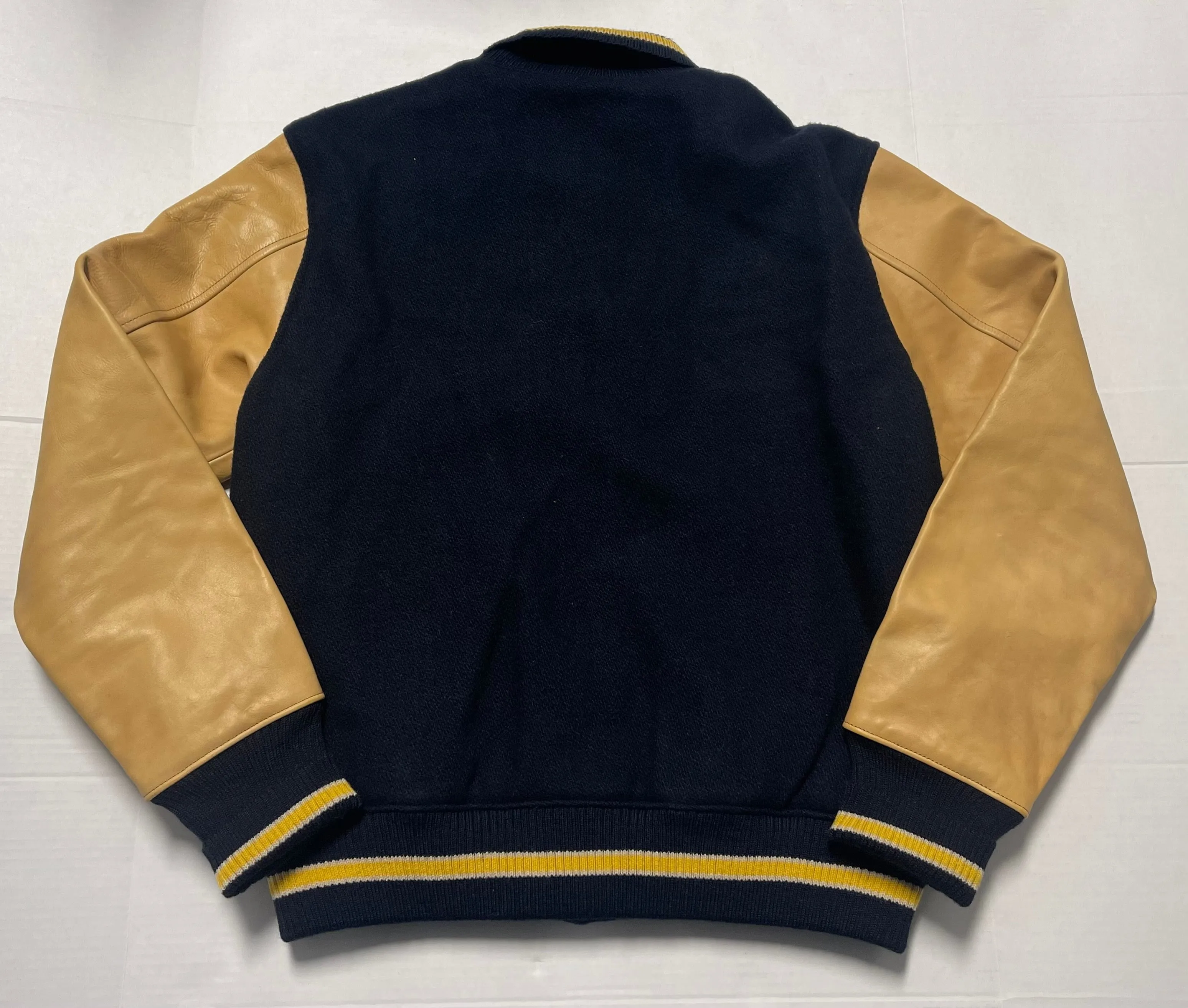 Nwt Polo Ralph Lauren Navy P State Champs Patch Varsity Jacket