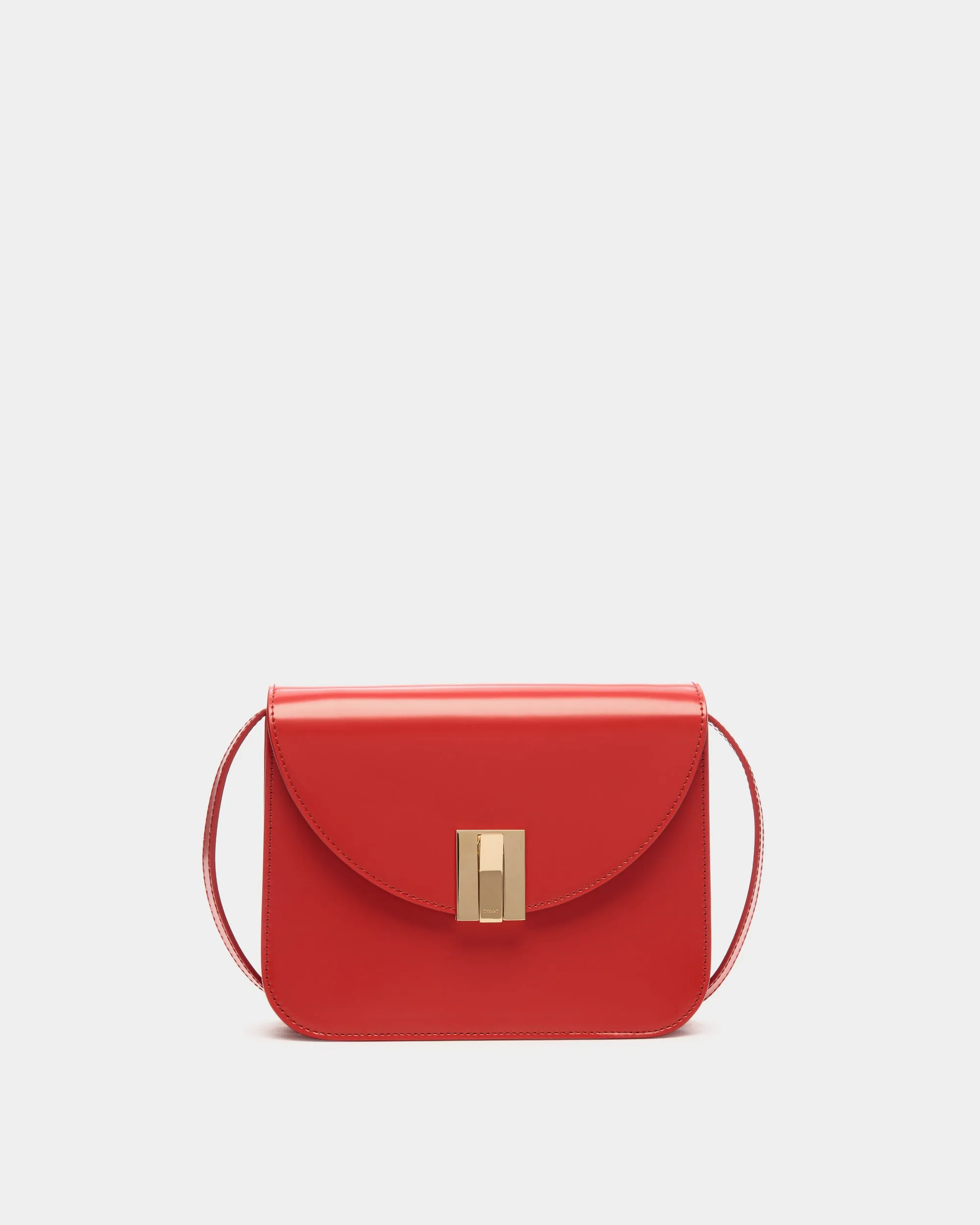 Ollam Crossbody Bag in Red Leather