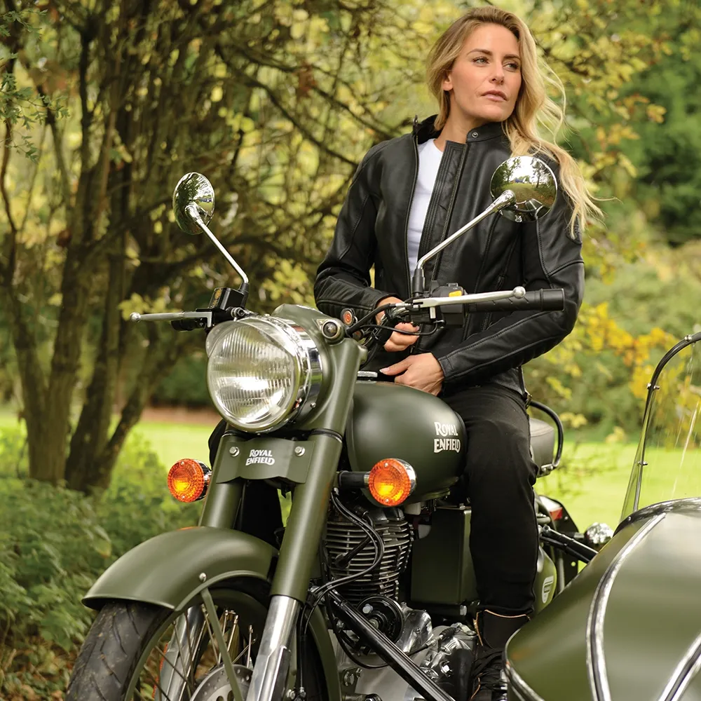 Oxford Beckley Ladies Leather Jacket - Black