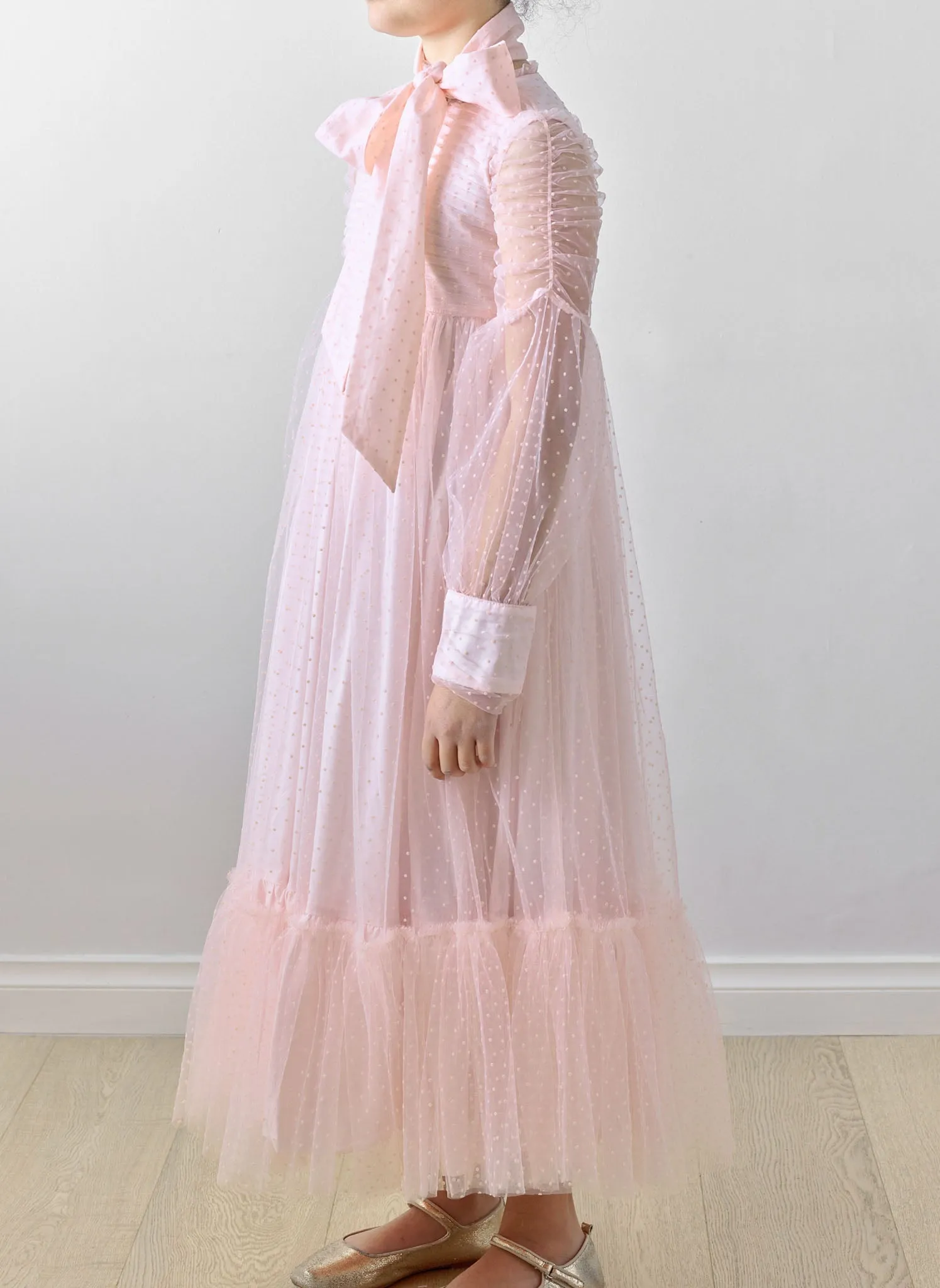 Petite Amalie Long Tulle Gown