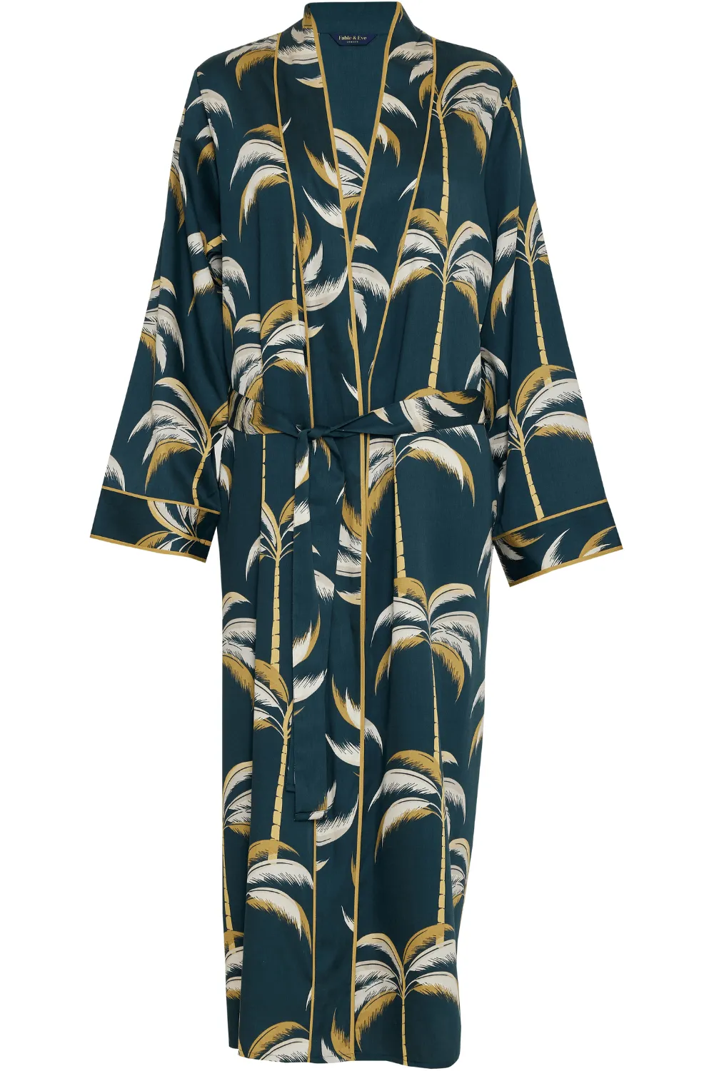 Pimlico Palm Print Long Dressing Gown