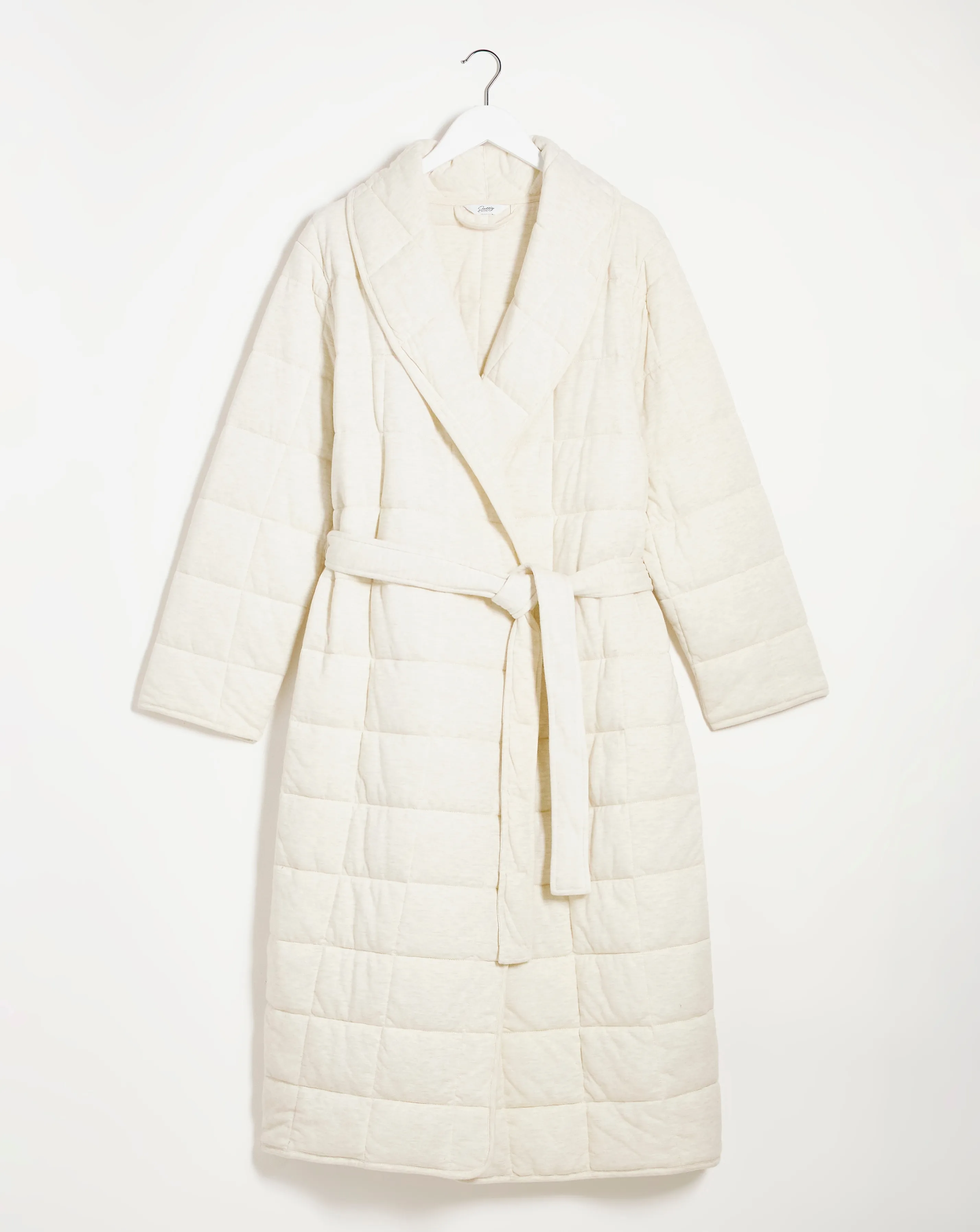 Pretty Secrets Long Quilted Dressing Gown | Simply Be