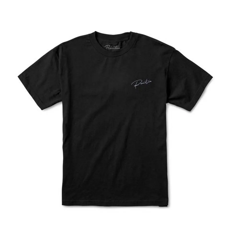 PRIMITIVE GINZA SCRIPT Men’s TEE Black