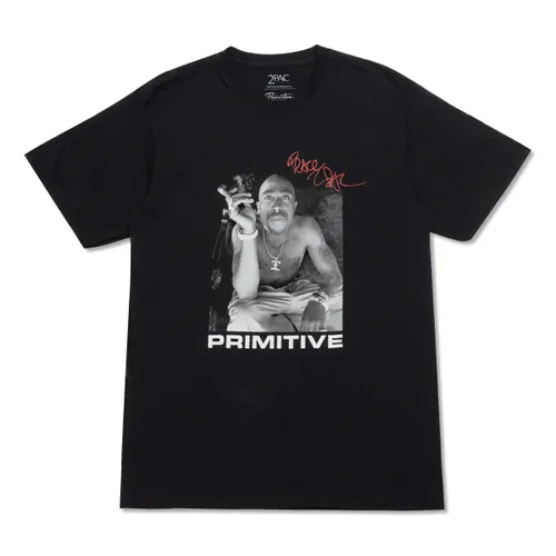 Primitive Skateboards x Tupac Shirt Smoke Black