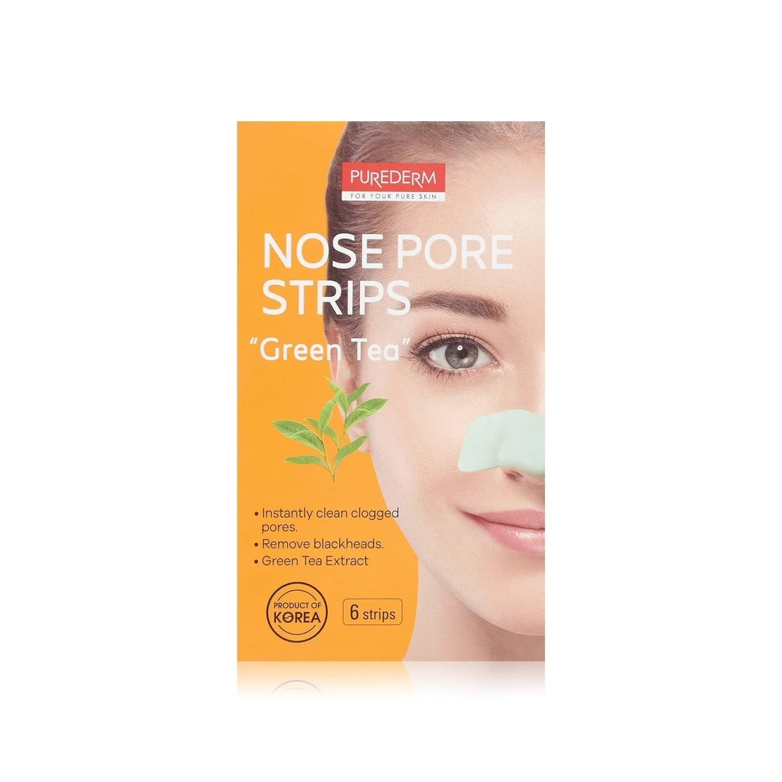 Purederm Botanical Choice Tea Tree Nose Pore Strips 6 Strips