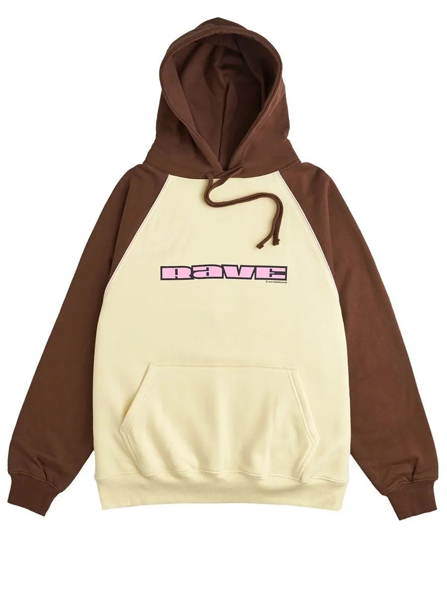 RAVE Friday Raglan Hoody - Brown Vanilla