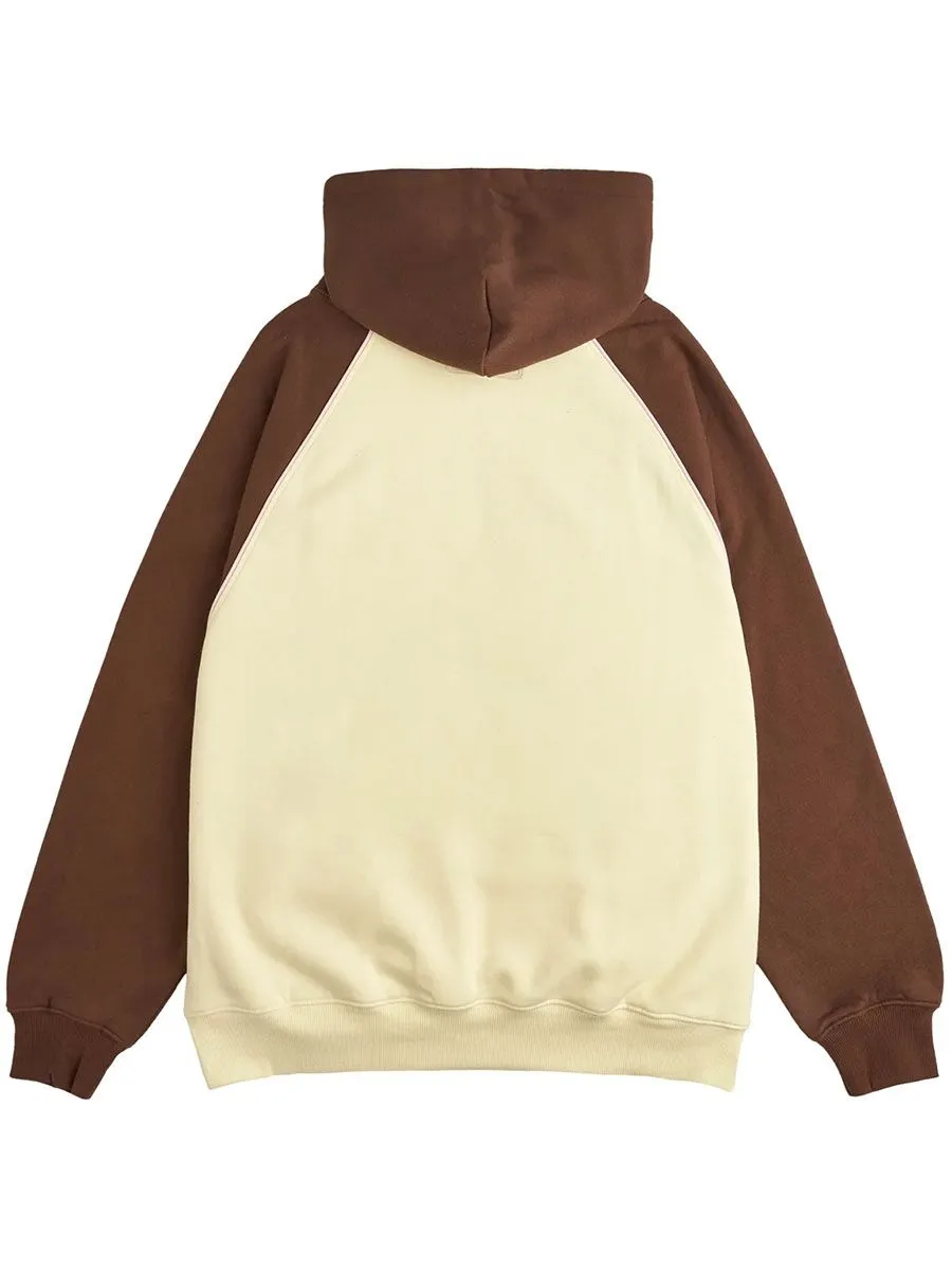 RAVE Friday Raglan Hoody - Brown Vanilla