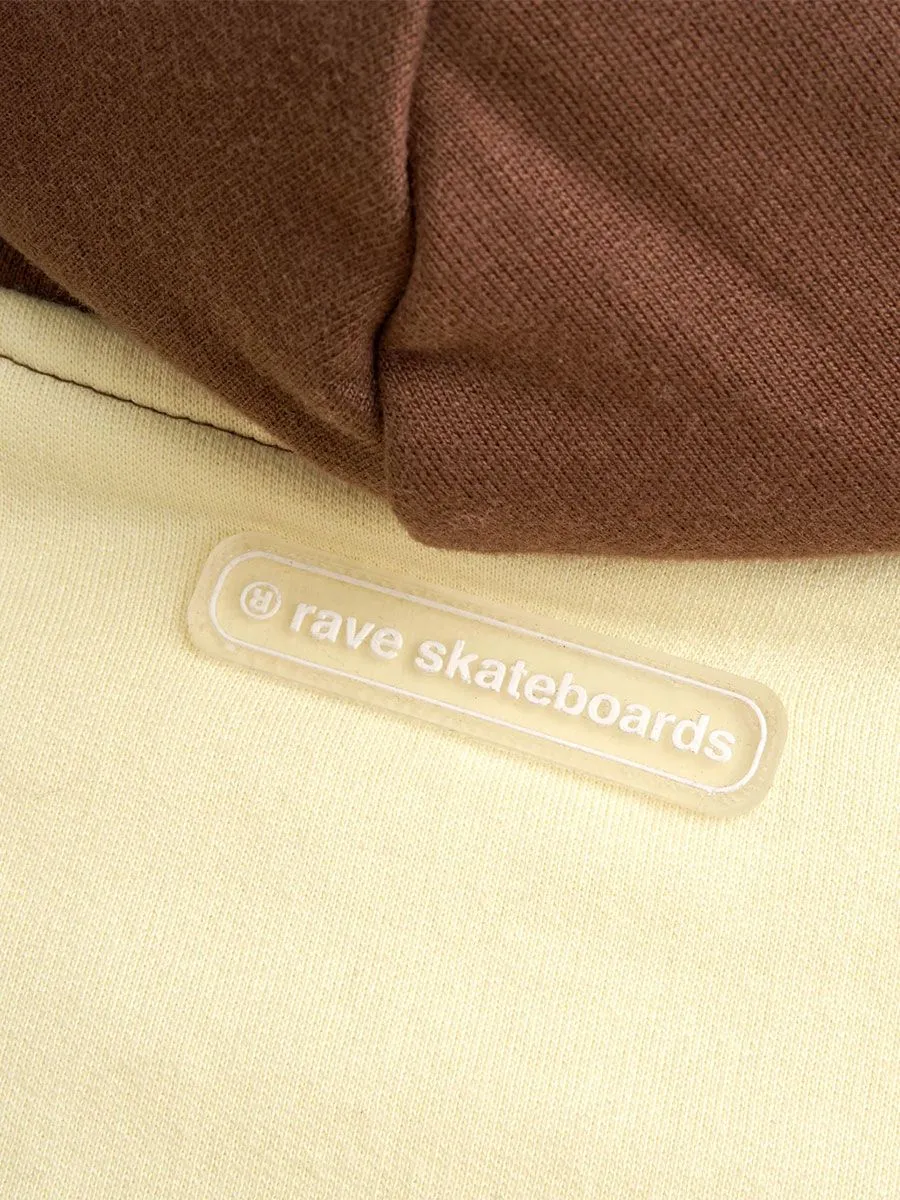 RAVE Friday Raglan Hoody - Brown Vanilla