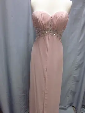 SALE Sweetheart Beaded Long Gown Size L Style 2696