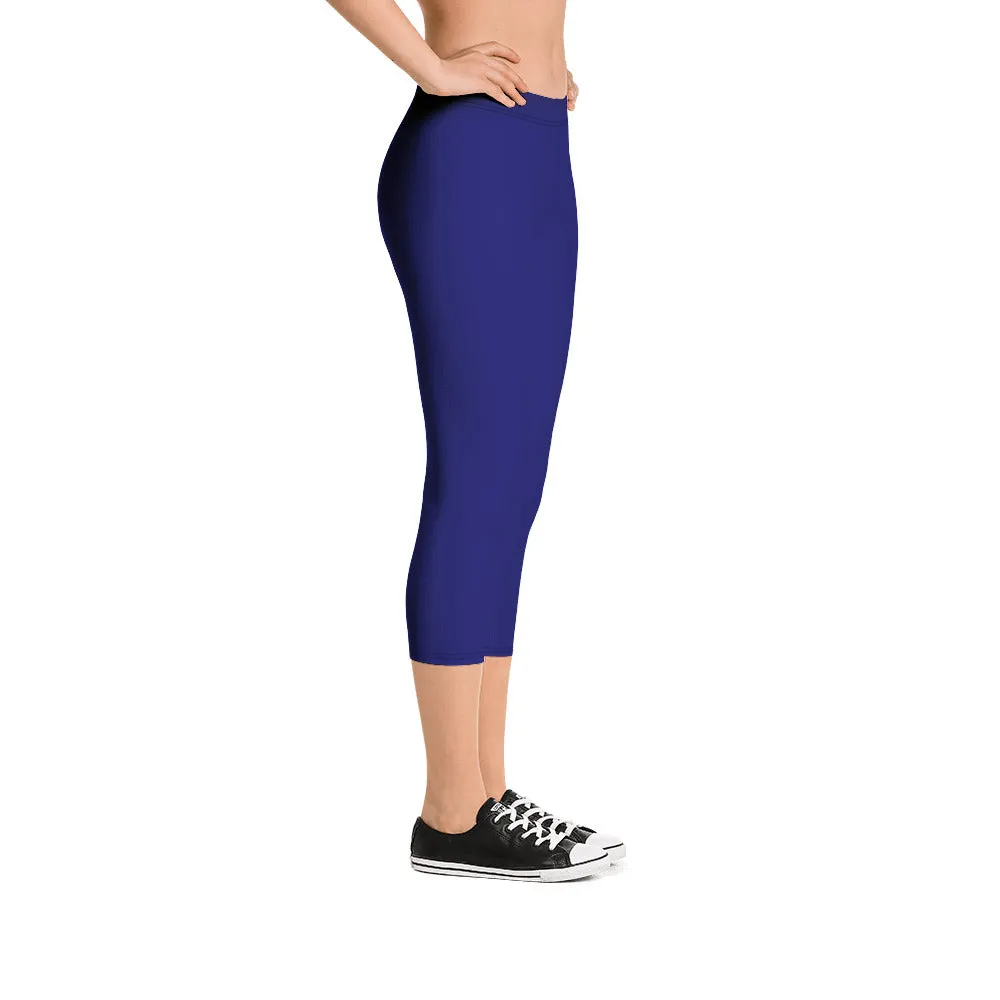 Savannahwood Navy Blue Capri Leggings