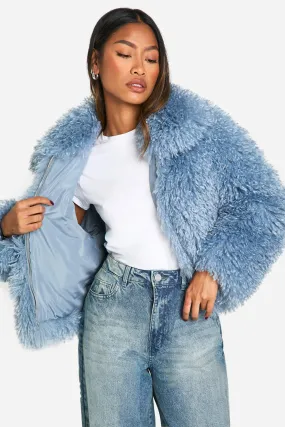 Shaggy Faux Fur Coat