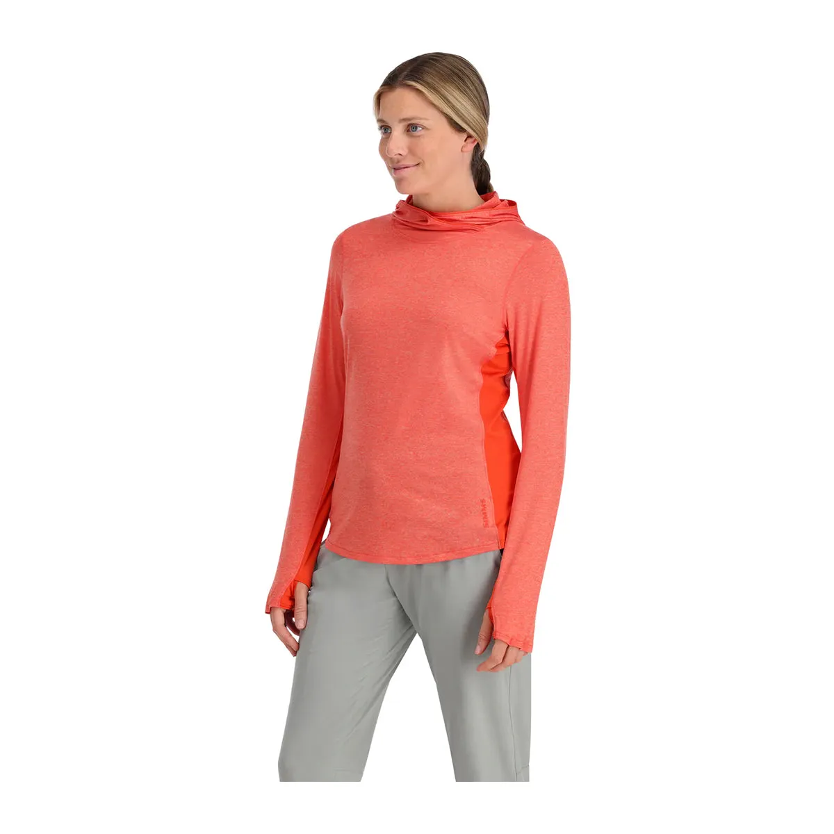 Simms Womens SolarFlex Hoody Watermelon Heather