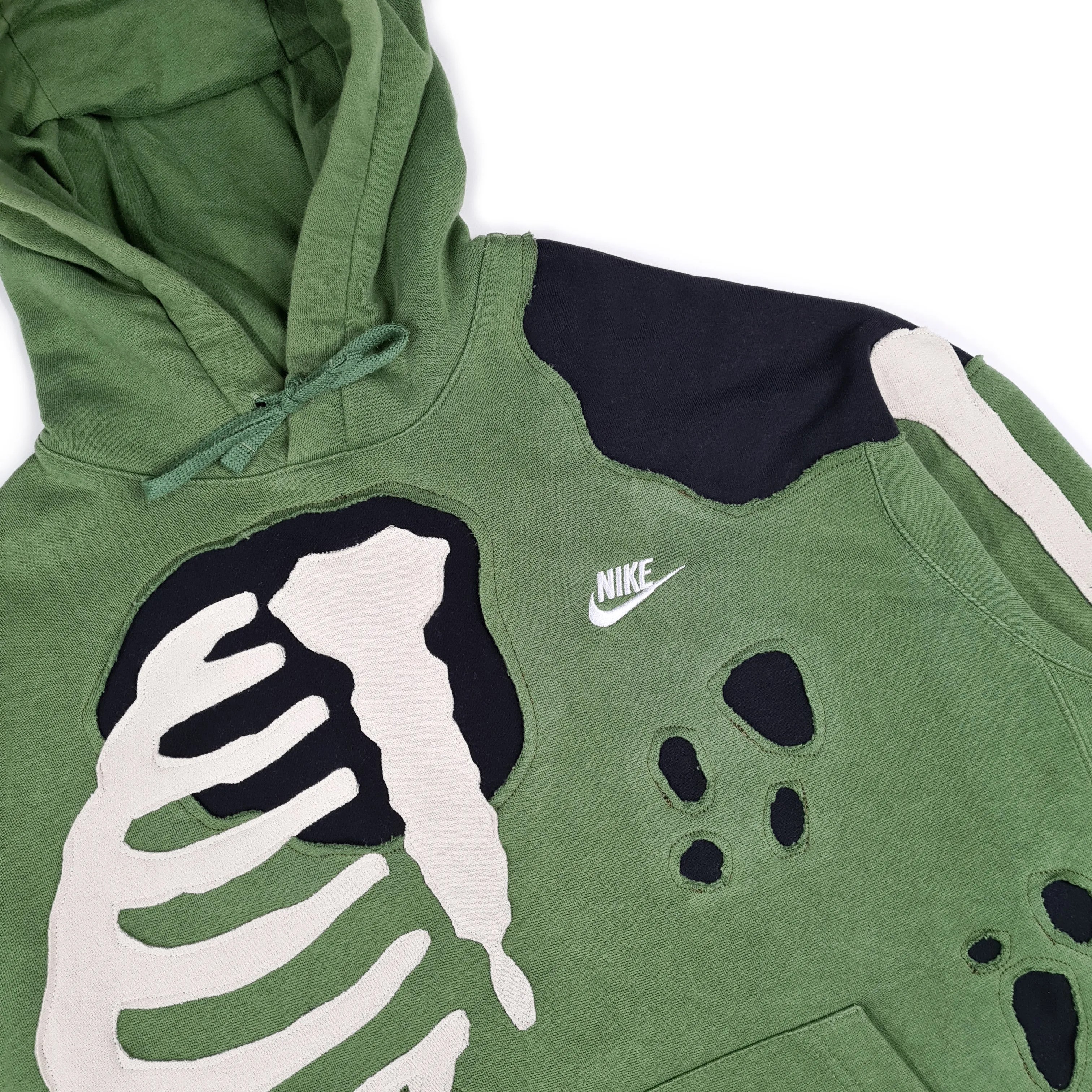 Skeleton Destroy Effect Nike Vintage Hoodie 1 of 1 (XL)