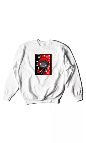 Squid Game Cartoon Circle Soldier - Digital Graphics Basic Sweat Shirt White