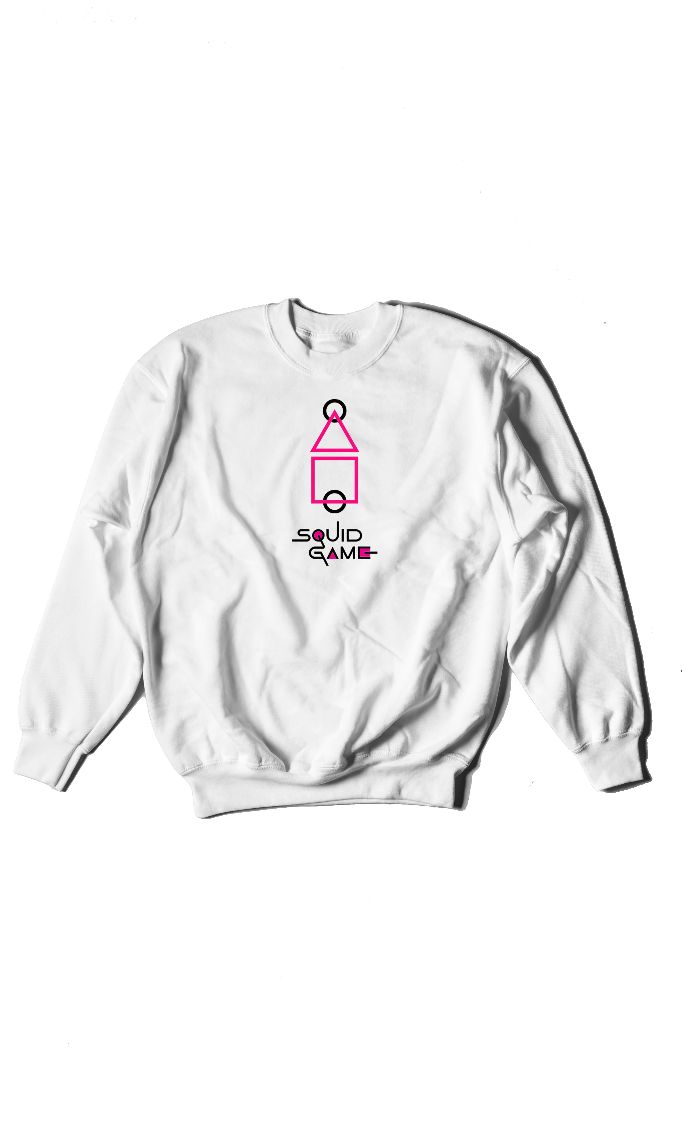 Squid Game Drawing - Digital Graphics Basic Sweat Shirt White