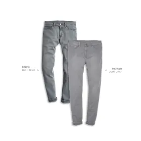 Straight Stone Light Gray and Straight Mercer Light Gray 2-pack Jeans