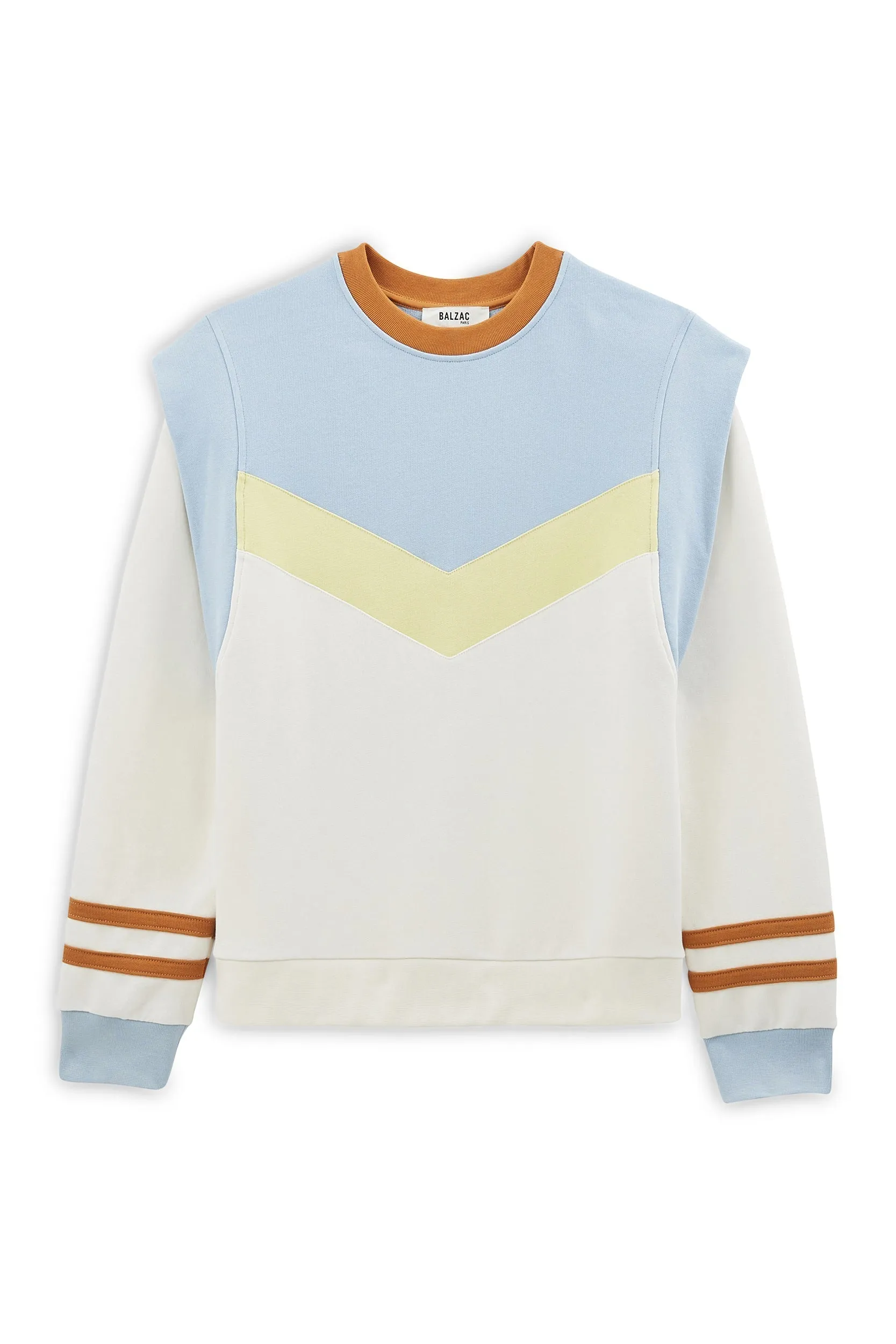 Sweat-shirt Fabuleuse bleu et jaune