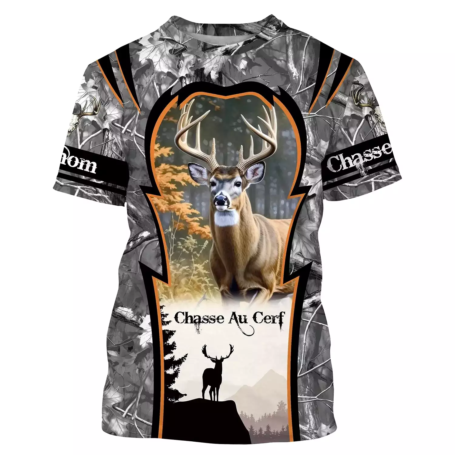 T-shirt Chasse Passion, Chasse Au Cerf, Cadeau Perrsonnalisé Chasseur - CT06092224