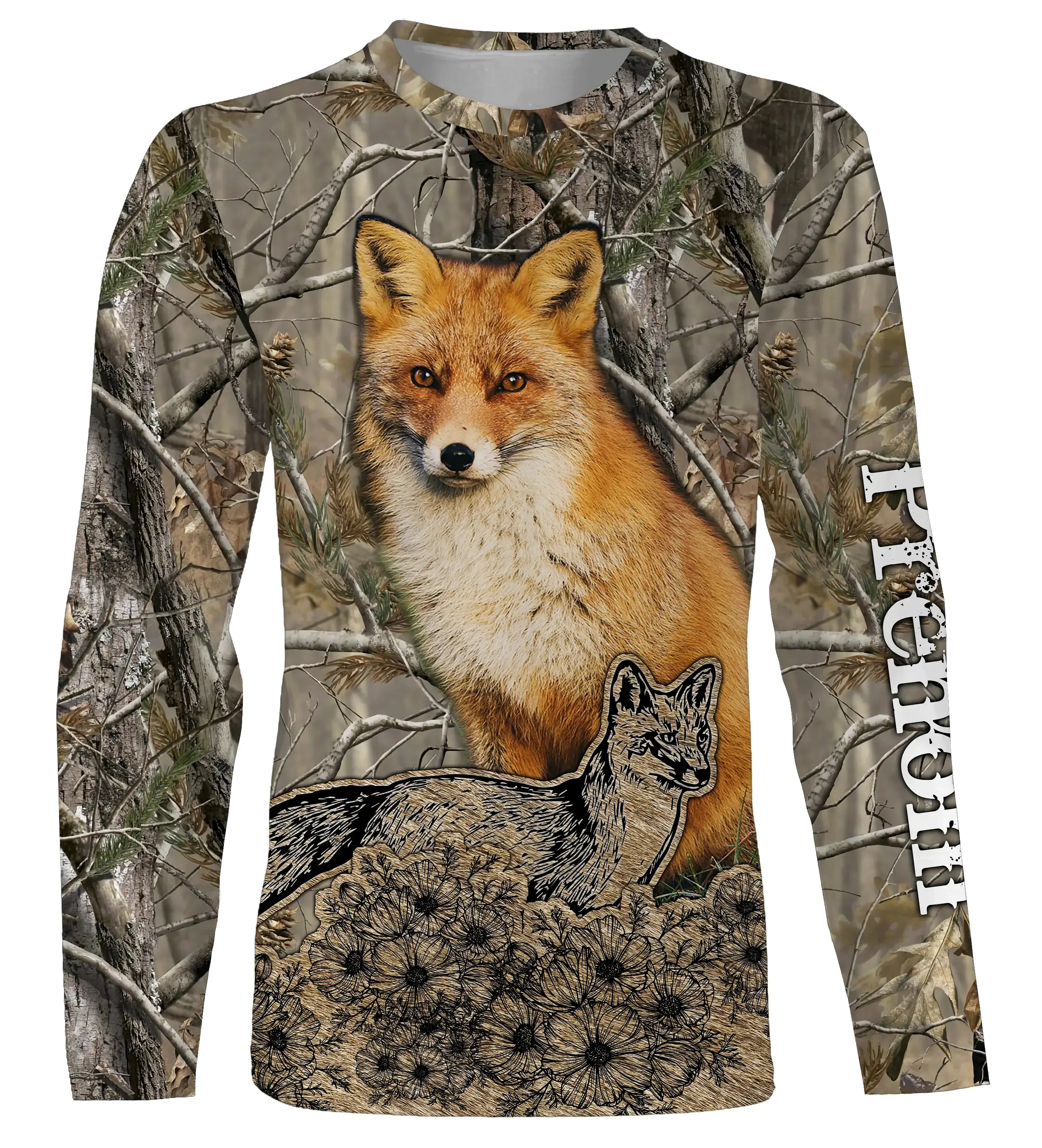 T-shirt, Sweat Camouflage Chasse Au Renard, Cadeau Personnalisé Chasseur - CT12112236