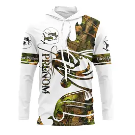 T-shirt Sweater Tatouage Camouflage Pêche Du Silure, Cadeau Personnalisé Pêcheur - CT09012227