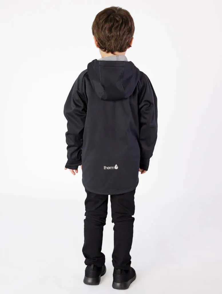 The All-Weather Fleece Hoodie - Black - KIDS