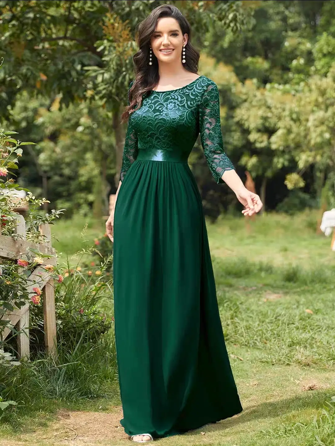 The Hyacinth Illusion Sleeves Gown (Available in 11 Colours)