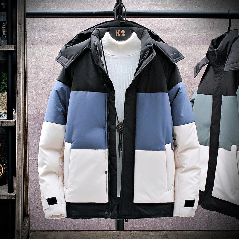 Thick Hooded Cotton Jacket Men