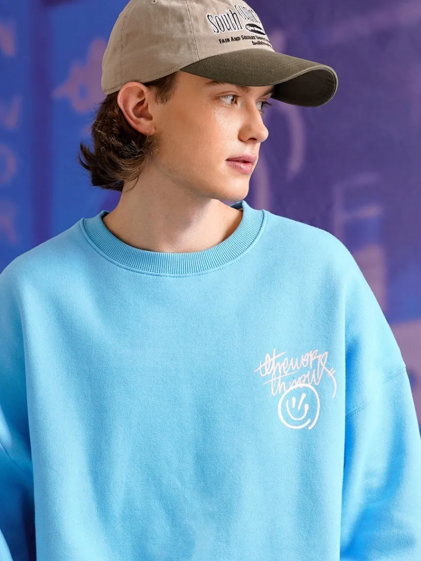 TWN  |[TWN]★HALFTONE SMILE SWEAT SHIRT