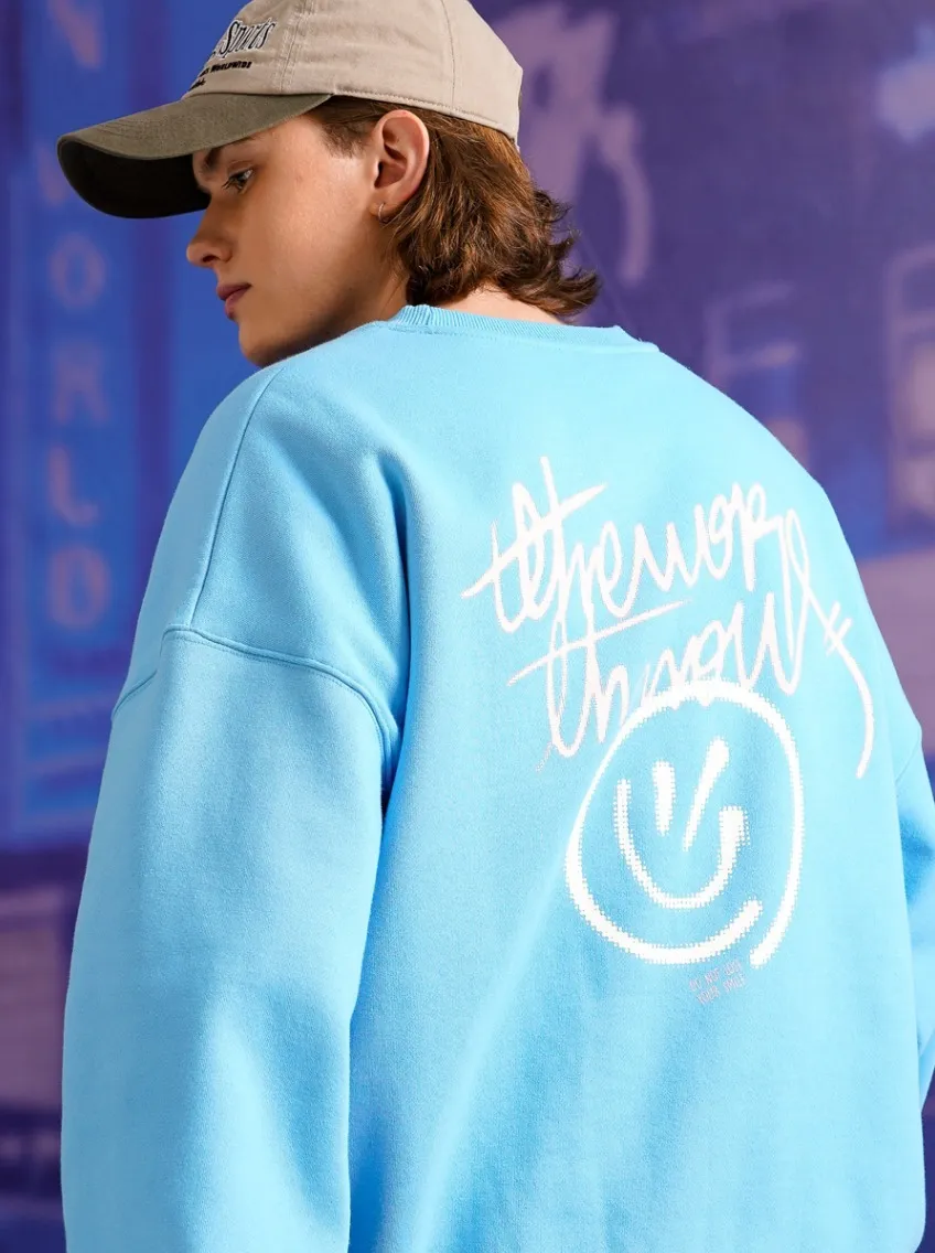 TWN  |[TWN]★HALFTONE SMILE SWEAT SHIRT