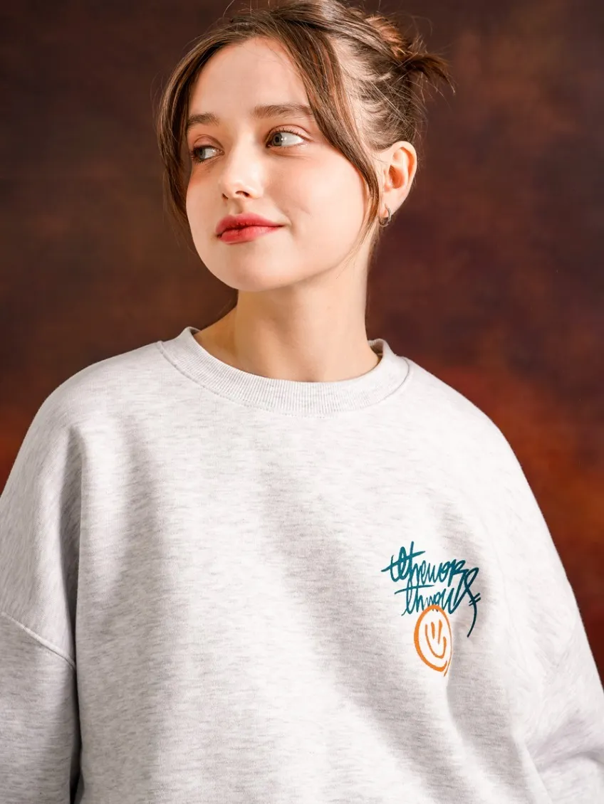 TWN  |[TWN]★HALFTONE SMILE SWEAT SHIRT