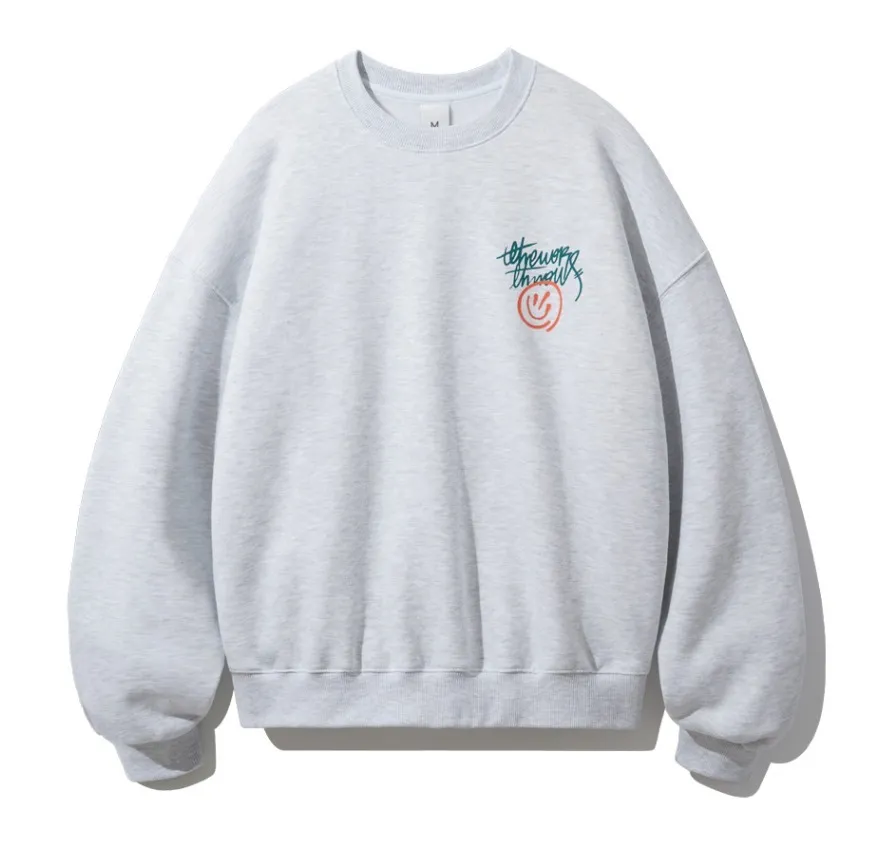 TWN  |[TWN]★HALFTONE SMILE SWEAT SHIRT