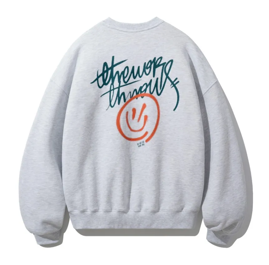 TWN  |[TWN]★HALFTONE SMILE SWEAT SHIRT